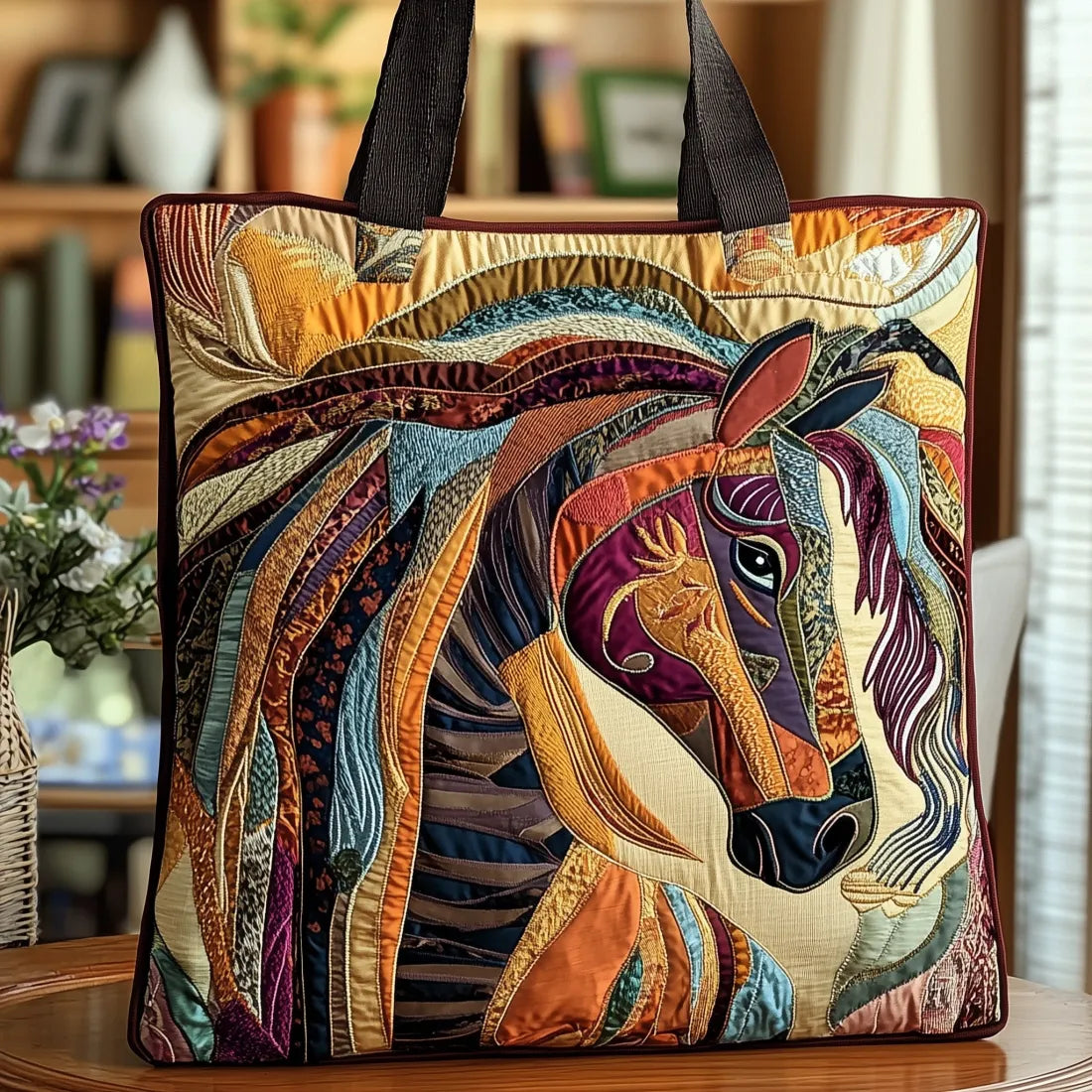 Bolsa Artesanal | Caballo en Mosaico Multicolor