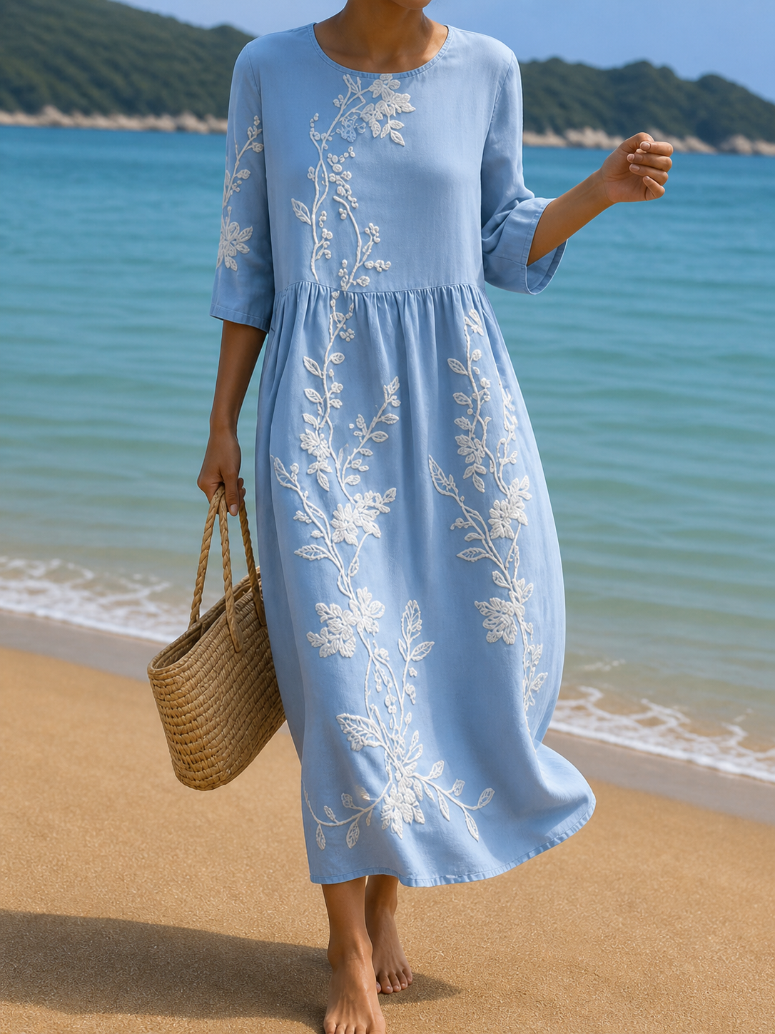 Casa Provincial | Vestido casual de mujer en elegante estampado floral