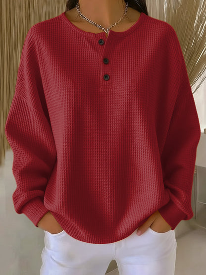 Miranda | Felpa Henley Gofrada