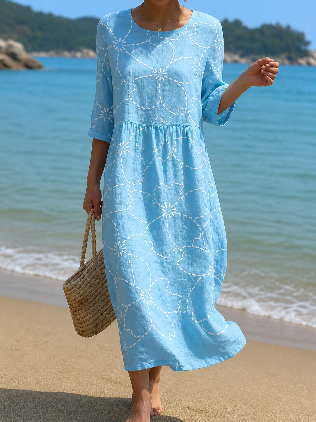 Casa Provincial | Vestido casual de mujer con elegante estampado floral