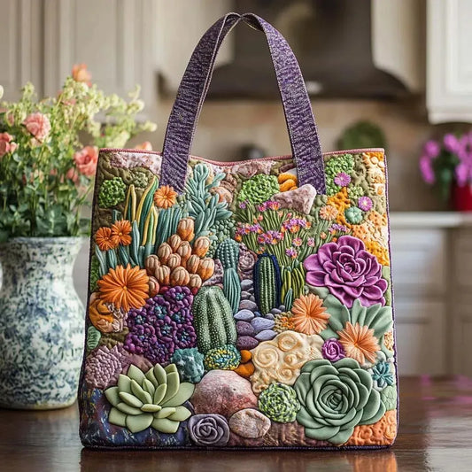 Bolsa Artesanal | Diseño único inspirado en un jardín de suculentas