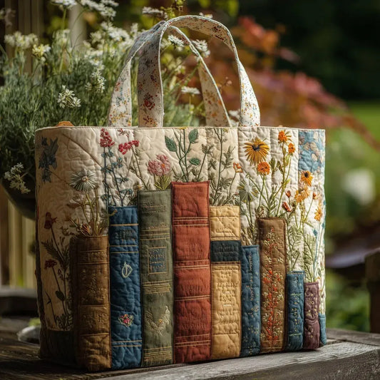 Bolsa Artesanal Acolchada | Estilo único para llevar libros y flores