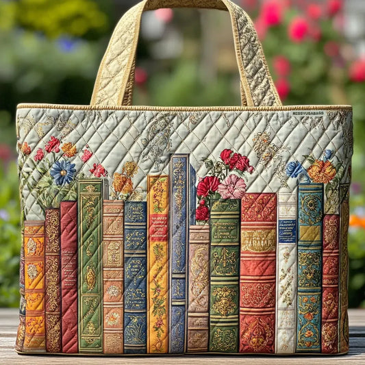 Bolsa Acolchada | Diseño mágico con encanto de biblioteca