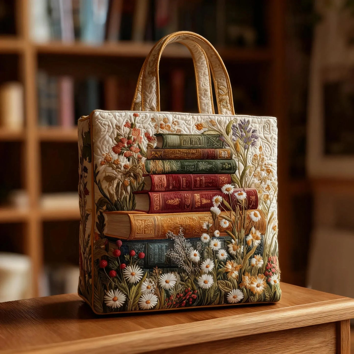 Bolso Artesanal Acolchado | Diseño Floral Elegante