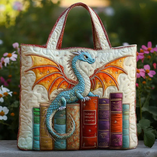 Bolsa Acolchada | Dragón Esmeralda Guardián de los Libros