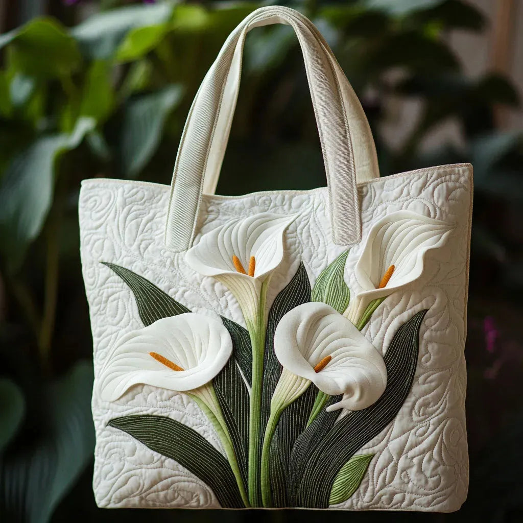 Bolsa Artesanal Acolchada | Jazmines Blancos