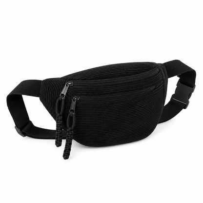 Petra | Bolsa de Hombro de Terciopelo Acanalado
