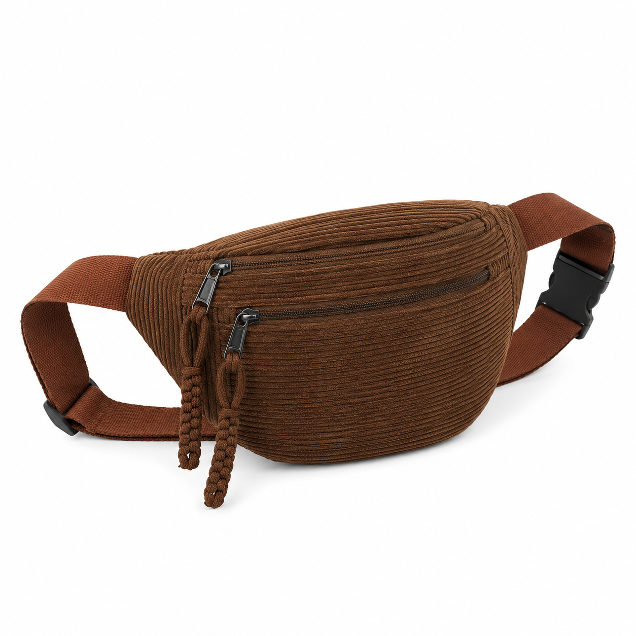 Petra | Bolsa de Hombro de Terciopelo Acanalado