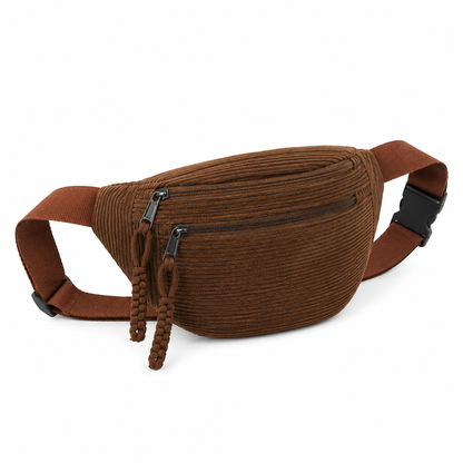 Petra | Bolsa de Hombro de Terciopelo Acanalado