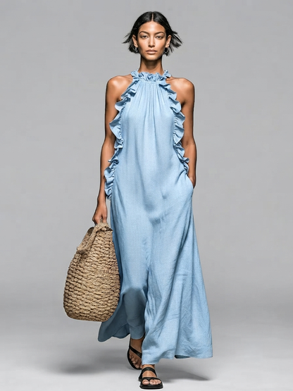 Gran Canaria | Vestido Maxi con Bolsillos