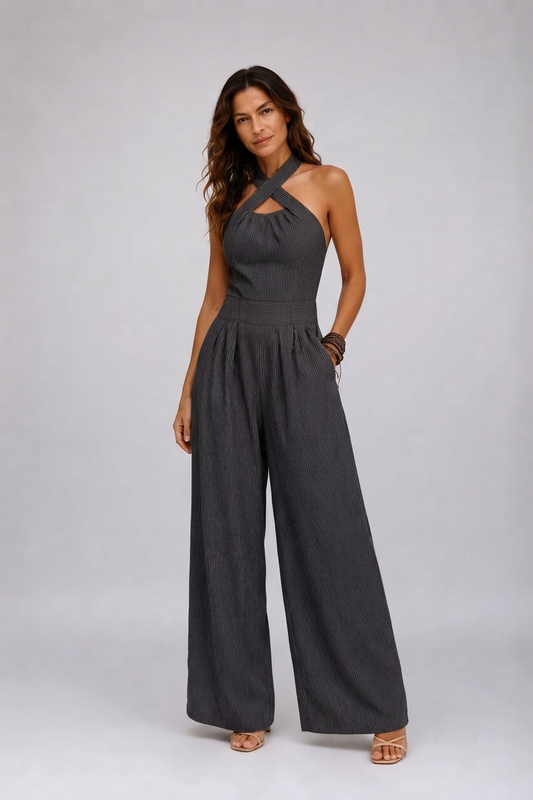 Bianca | Mono elegante con escote cruzado