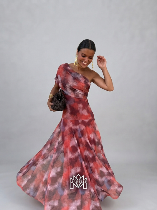 Granada | Vestido Largo Hombro Caído