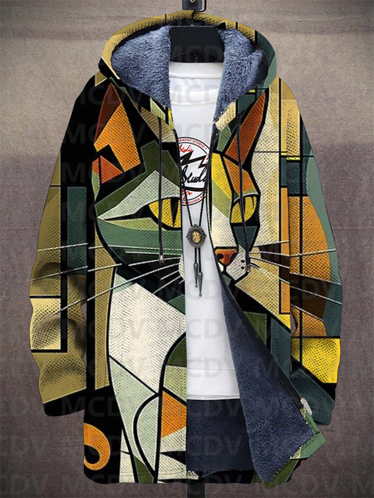 Pietro | Chaqueta con Capucha y Estampado Artístico