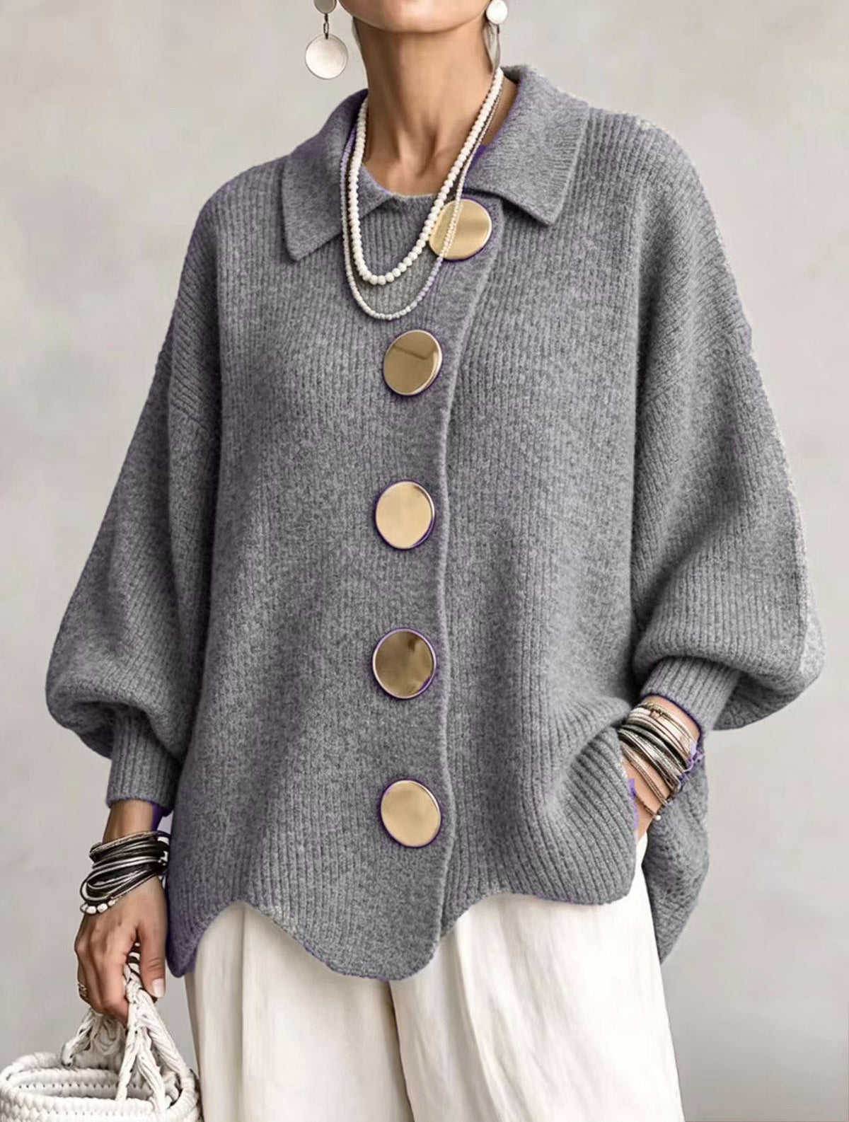 Isidora Cárdigan Gris