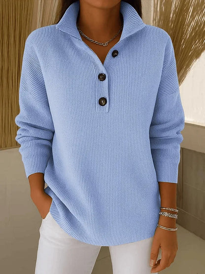 Amalia | Suéter Polo con Escote en V