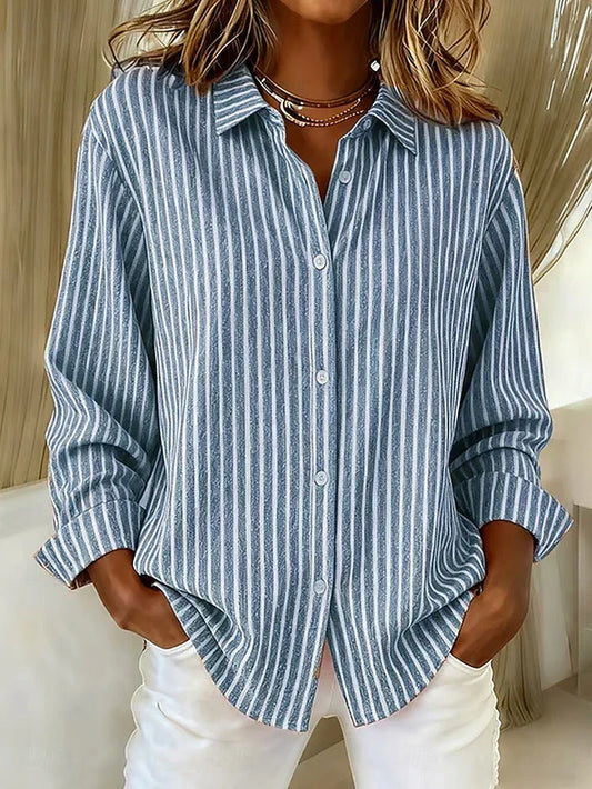 Ginevra | Camisa a Rayas con Botones