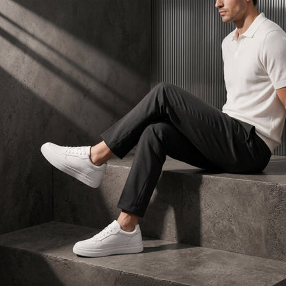 Zapatilla Blanca Casual 10cm