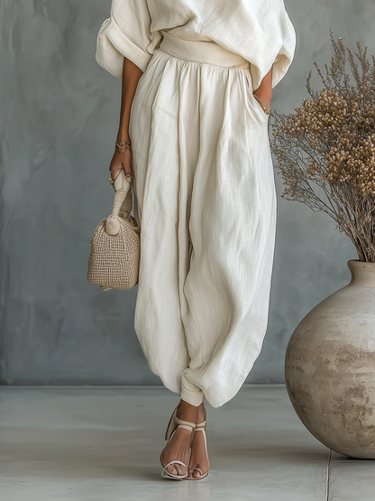 Eleonora | Conjunto elegante de un solo hombro de dos piezas