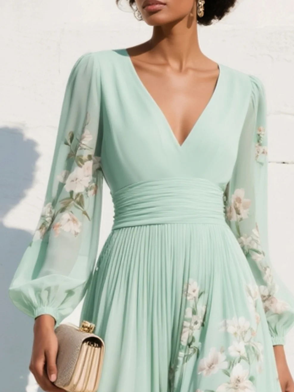 Helena | Vestido midi con estampado floral