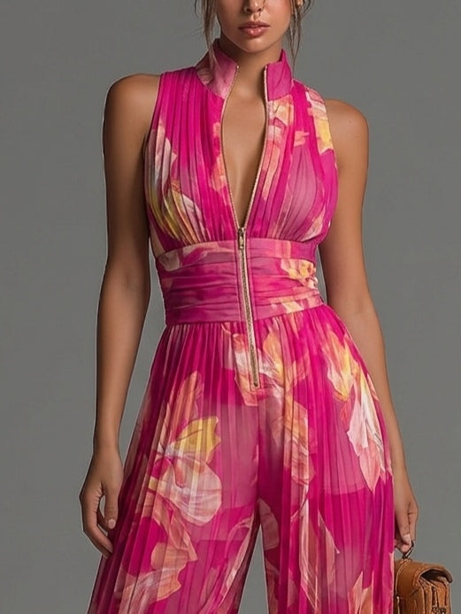 Leila | Mono Floral Fucsia
