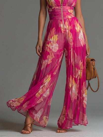 Leila | Mono Floral Fucsia