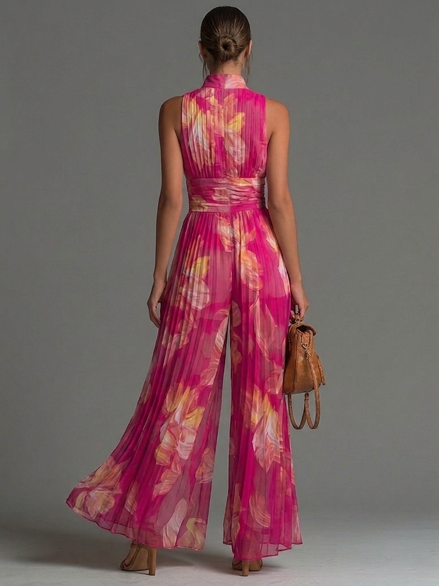 Leila | Mono Floral Fucsia