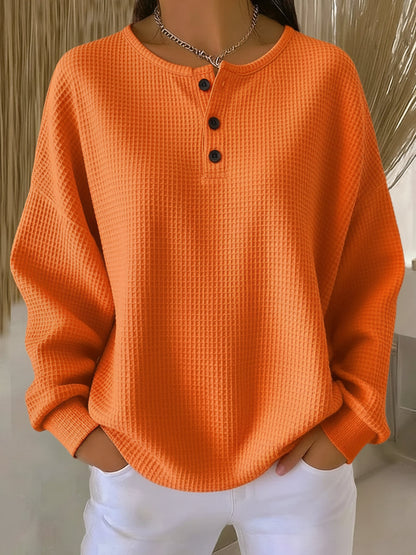 Miranda | Felpa Henley Gofrada