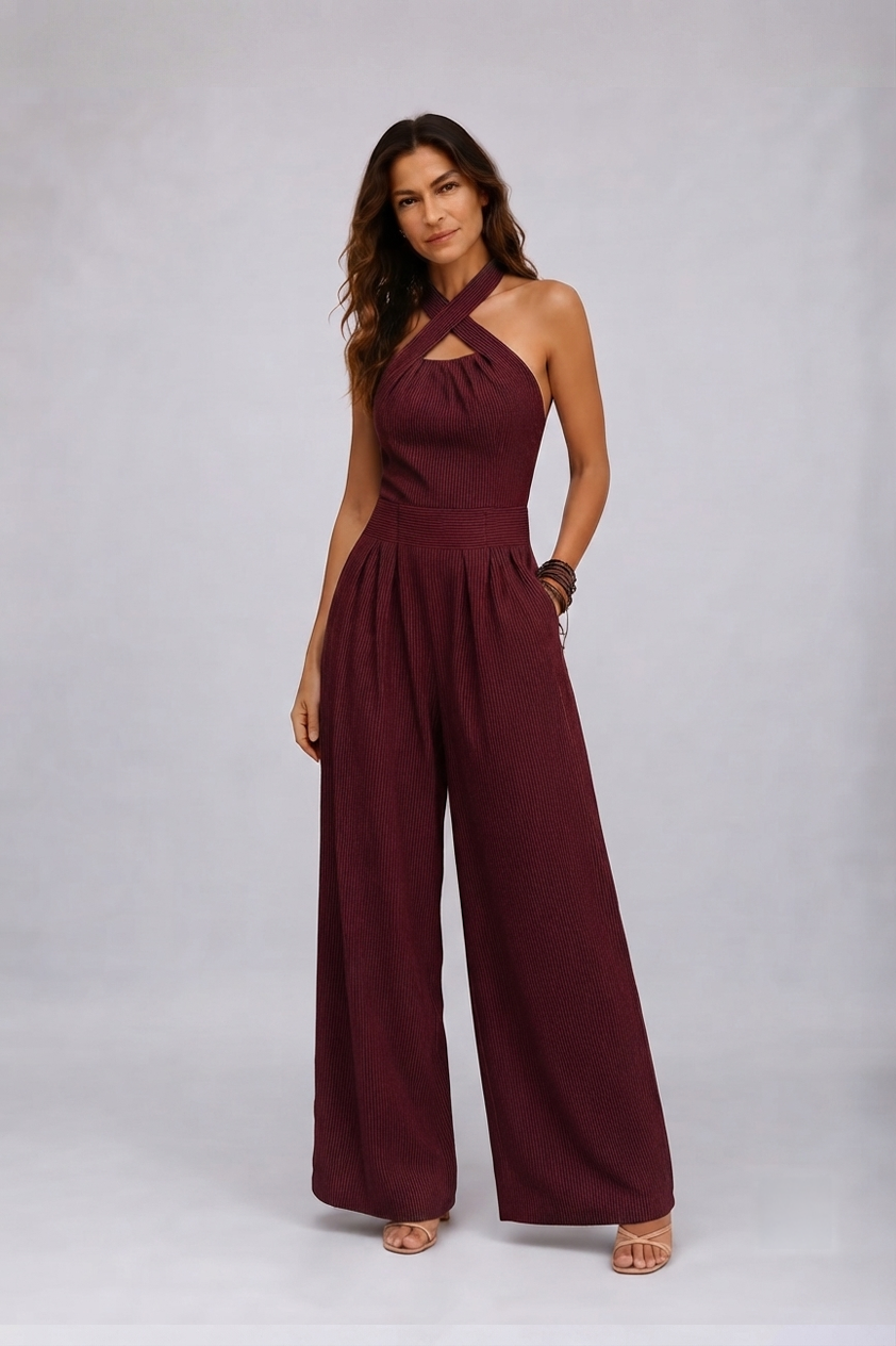 Bianca | Mono elegante con escote cruzado