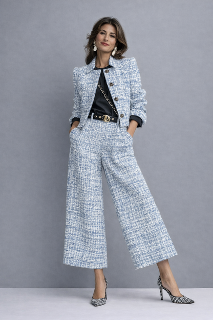AZAHARA | Conjunto de Tweed de Dos Piezas