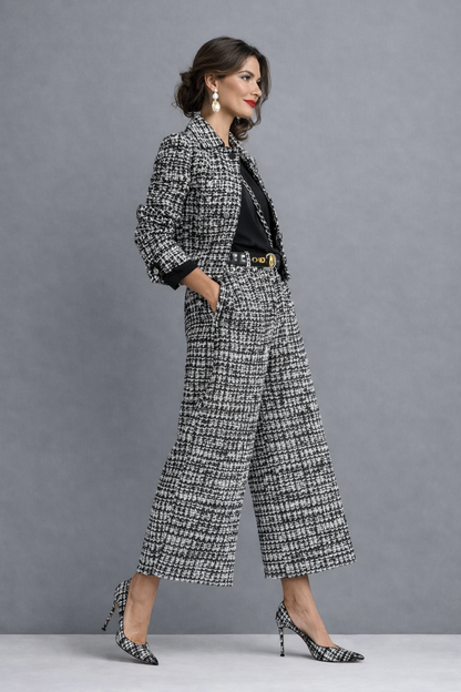 AZAHARA | Conjunto de Tweed de Dos Piezas