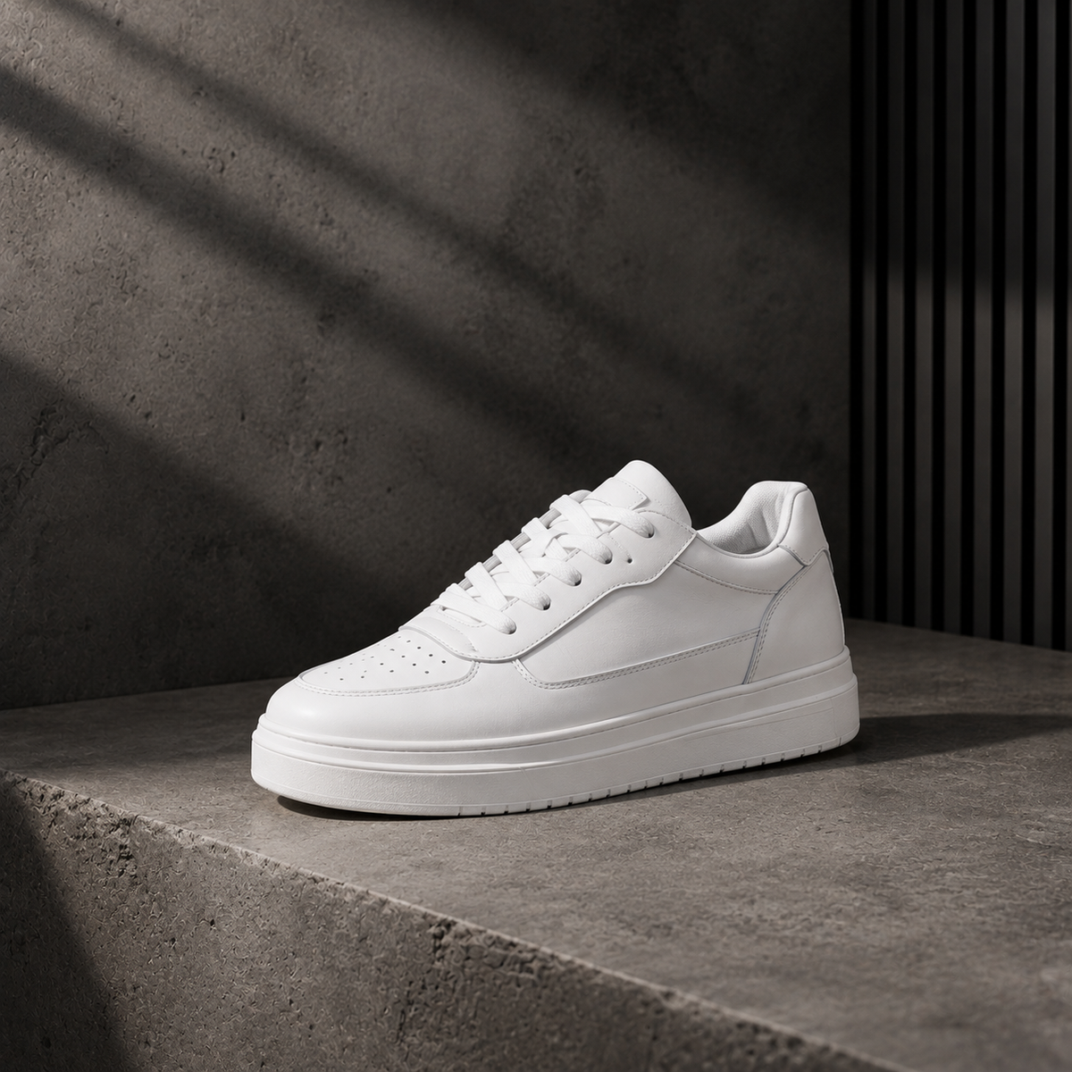 Zapatilla Blanca Casual 10cm