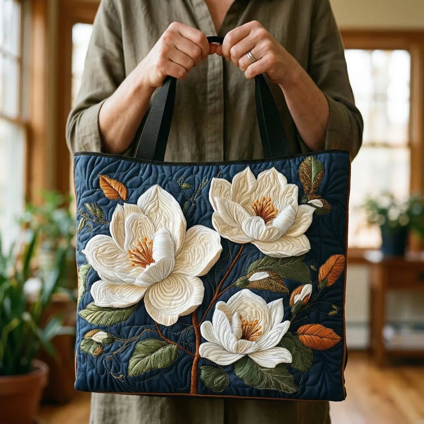 Bolsa Artesanal Acolchada | Magnolia Delicada